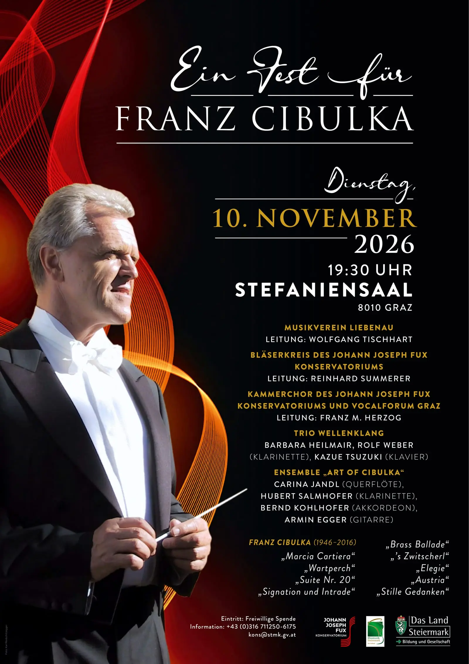 Plakat - Festkonzert Franz Cibulka