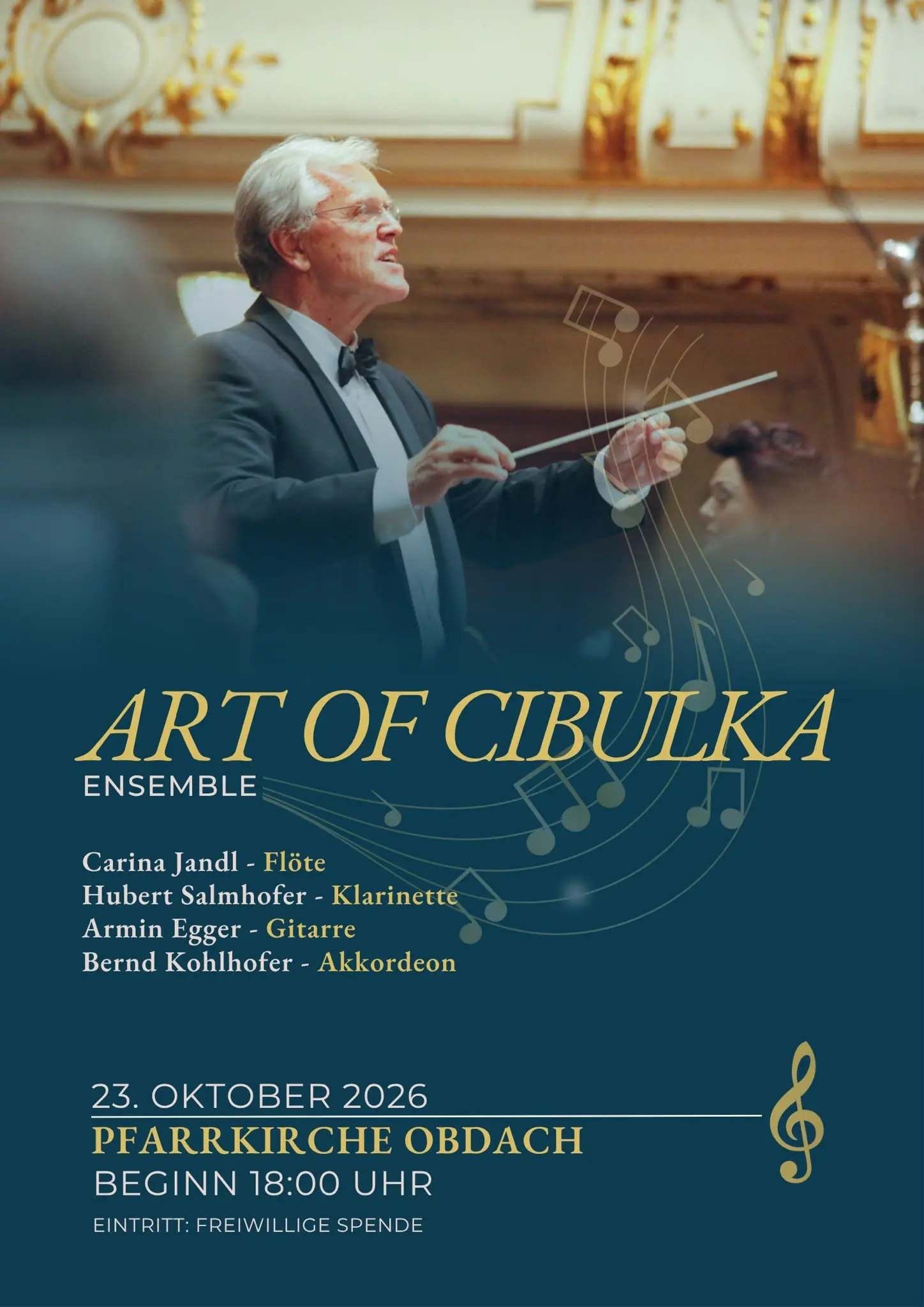 Plakat - Art of Cibulka Ensemble Konzert in Obdach